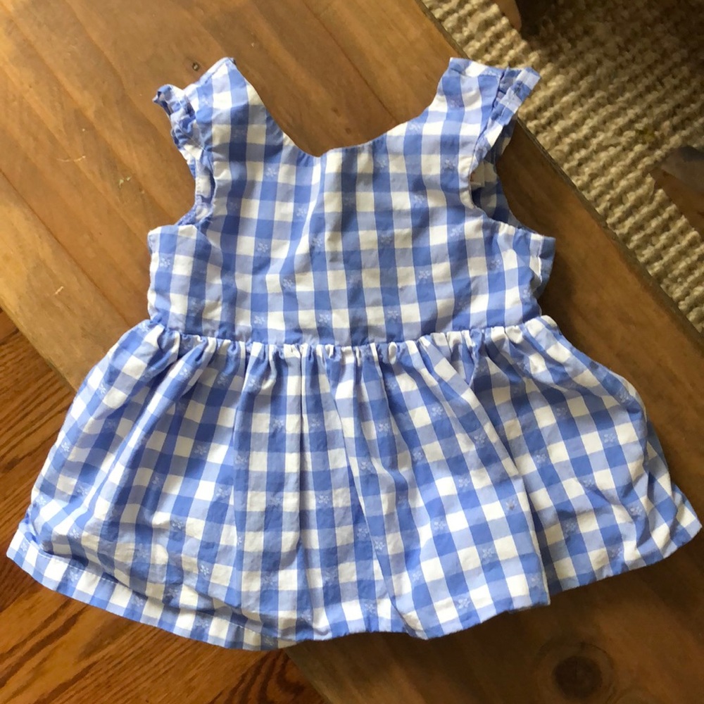 cute gingham cat & jack 3-6mo dress